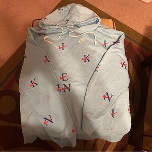 Blue Nike hoodie